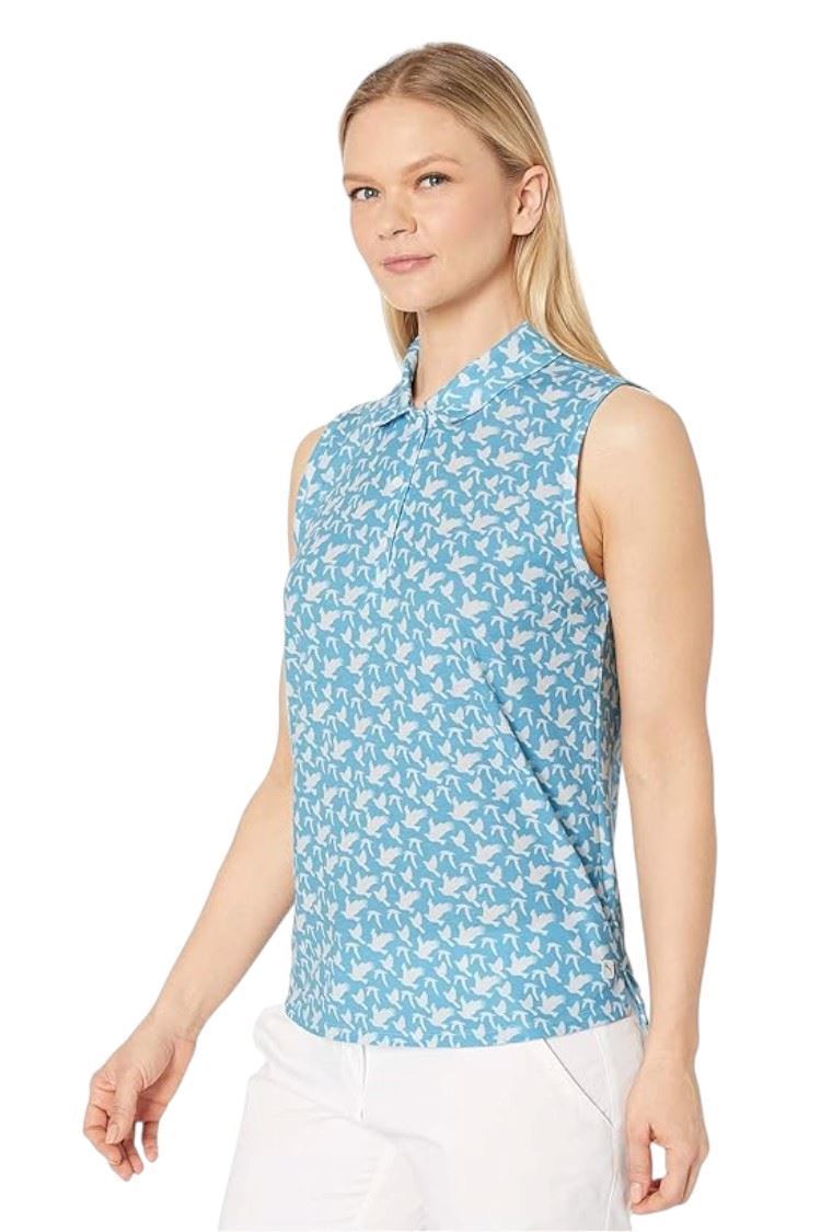 Picture of Puma Golf Women's Flight Sleeveless Polo - Ethereal Blue