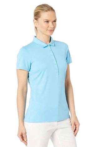 Show details for Puma Golf Ladies Rotation Short Sleeve Polo - Ethereal Blue