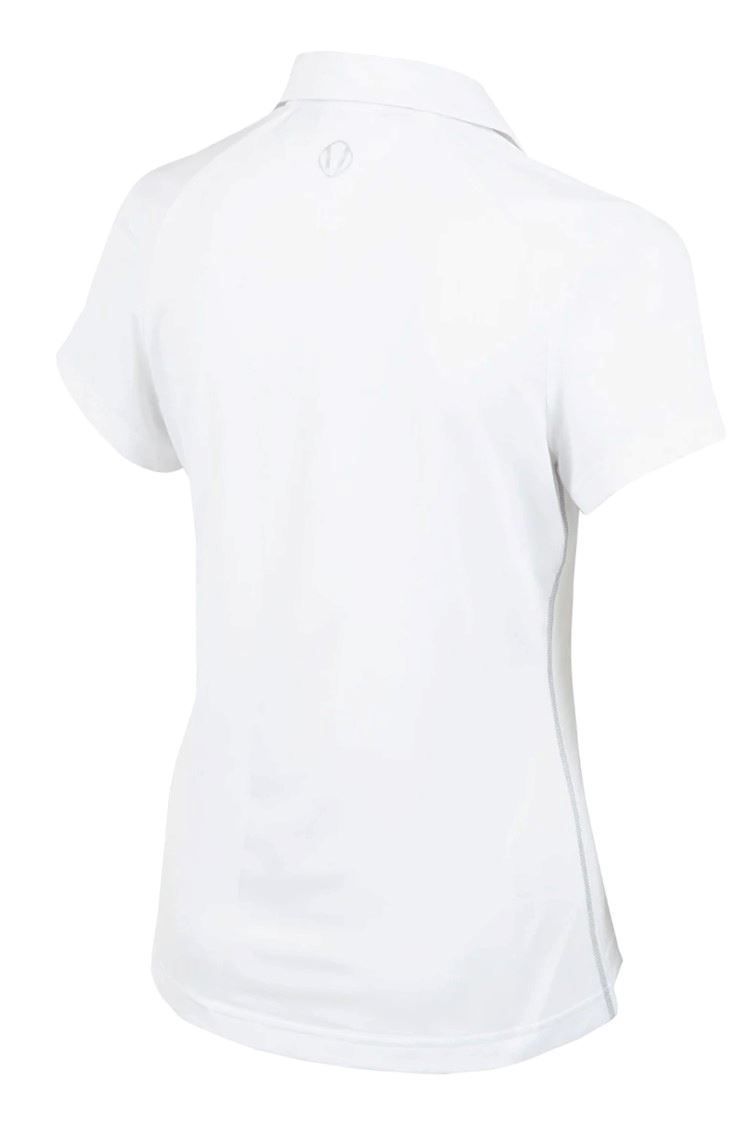 Picture of Sunice Ladies Denise Short Sleeve Polo - Pure White