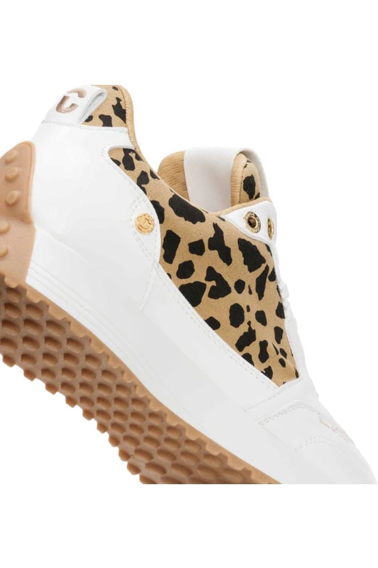 Picture of Duca Del Cosma zns Ladies Aviva Golf Shoes - White / Cheetah