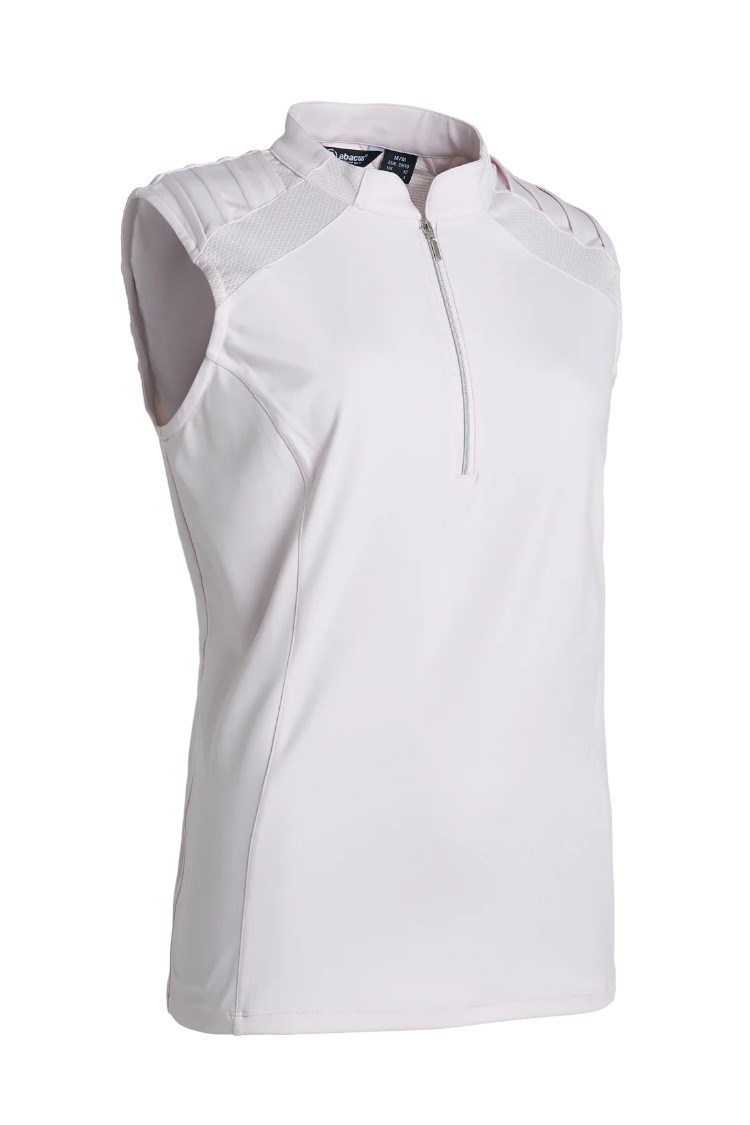 Picture of Abacus Ladies Lisa Sleeveless Golf Polo - Pale Pink
