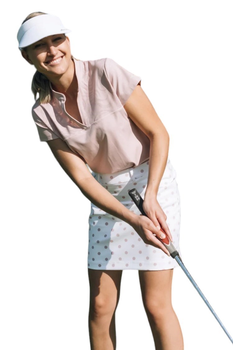 Picture of Abacus Ladies Lisa Cup Sleeve Polo - Rosebud
