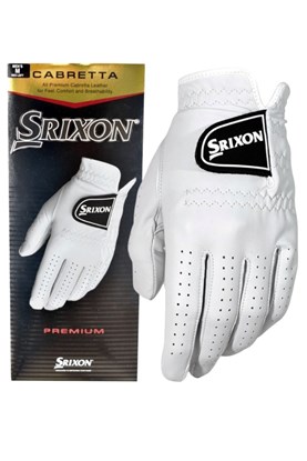 Show details for Srixon Men's Cabretta Leather Golf Glove - White