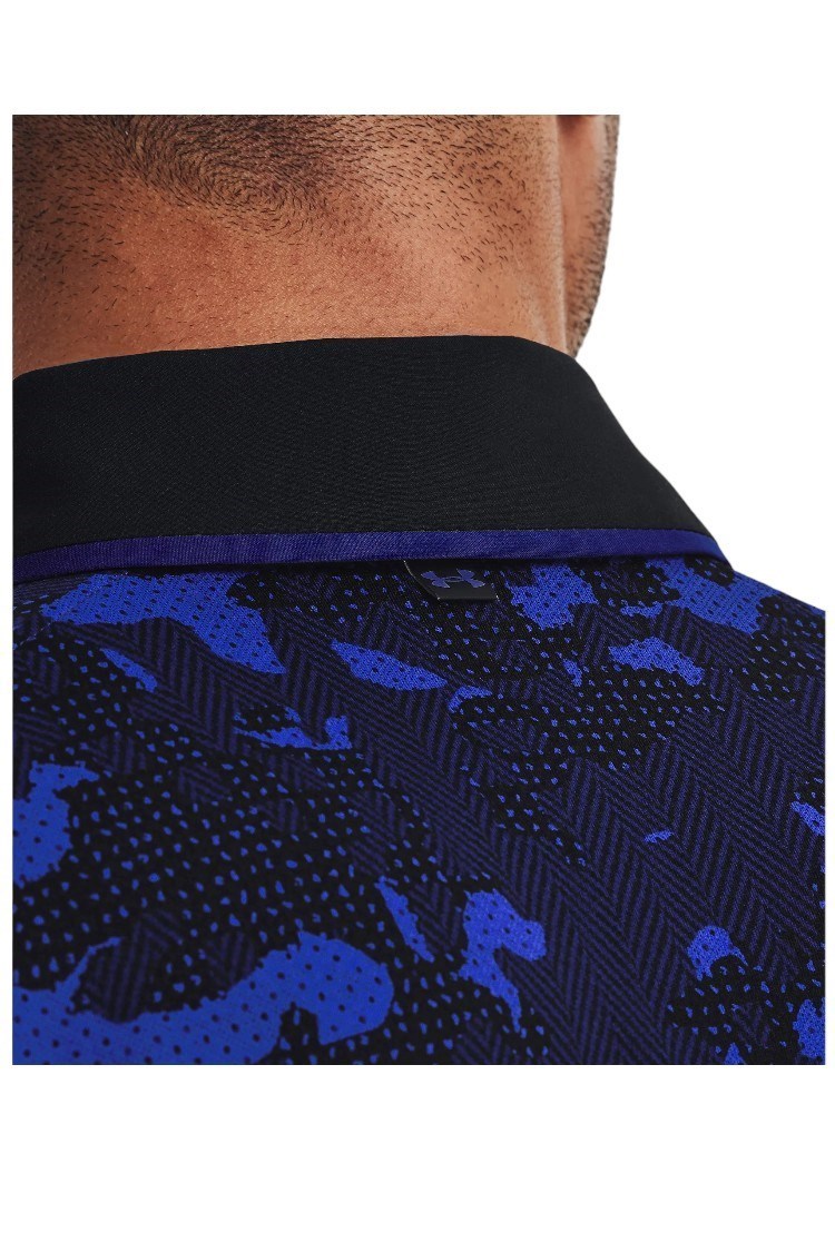 Picture of Under Armour zns Men's UA Iso - Chill Charged Camo Polo Shirt - Blue 456