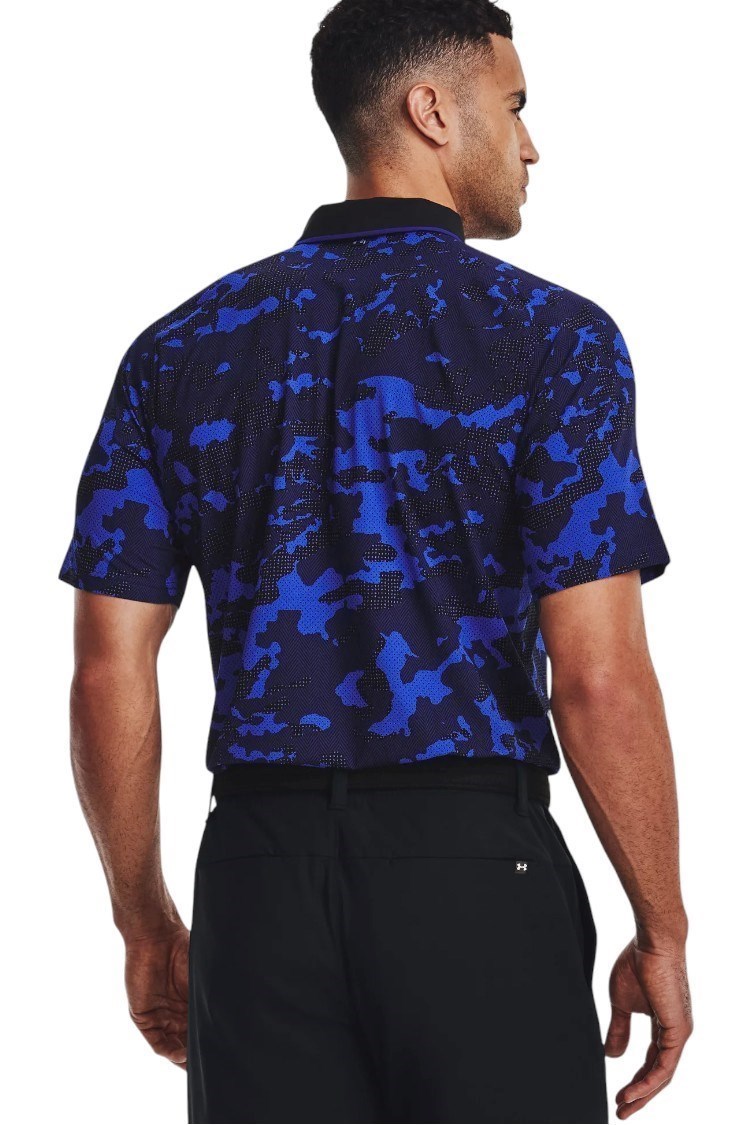 Picture of Under Armour zns Men's UA Iso - Chill Charged Camo Polo Shirt - Blue 456