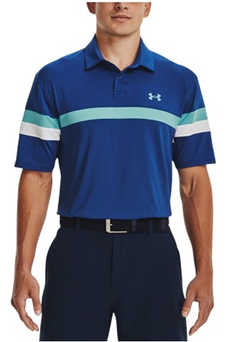 Picture of Under Armour zns Men's UA T2G Colour Block Polo Shirt - Blue 471