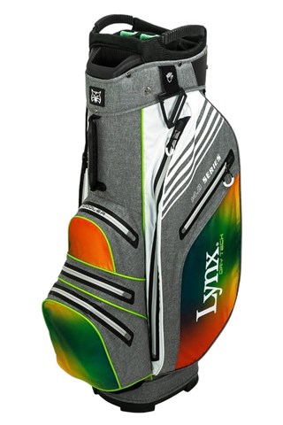 Picture of Lynx zns Flare Ombre Waterproof Golf Cart Bag - Ombre Gradiant Grey / Green / Orange