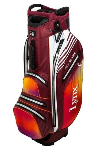 Picture of Lynx Flare zns  Ombre Waterproof Golf Cart Bag - Ombre Gradiant Red