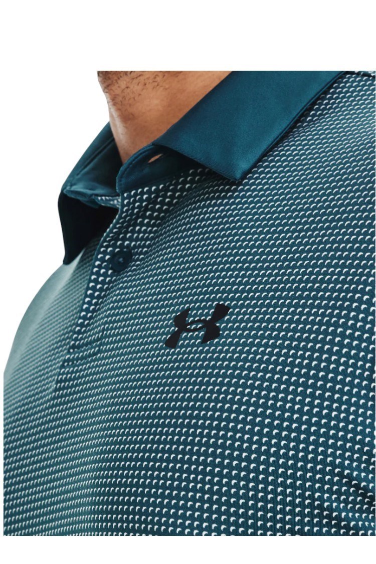 Picture of Under Armour zns Men's UA T2G Printed Polo - Static Blue 414