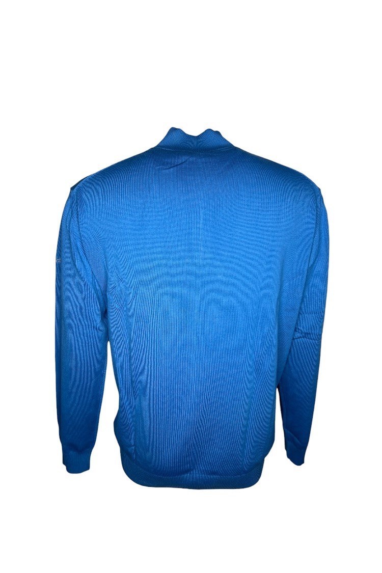 Picture of Oscar Jacobson Bogart tour 1/2 Zip Sweater - Blue 232