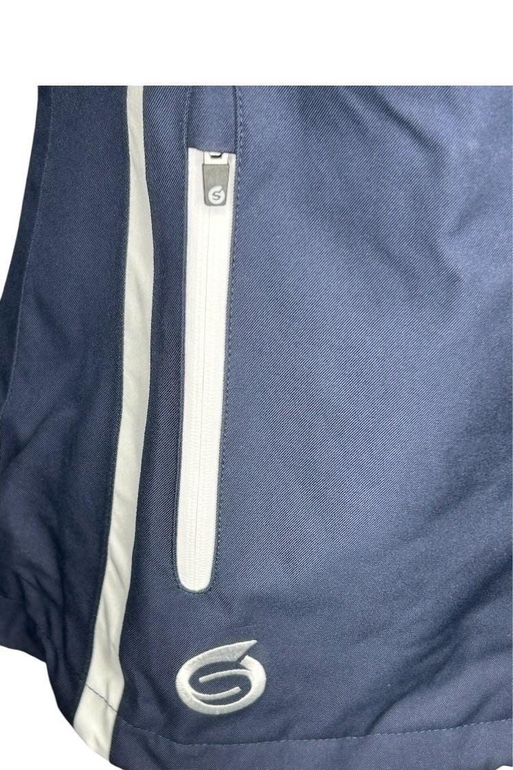 Picture of Sunderland of Scotland Ladies Killy Waterproof Golf Jacket - Navy / White