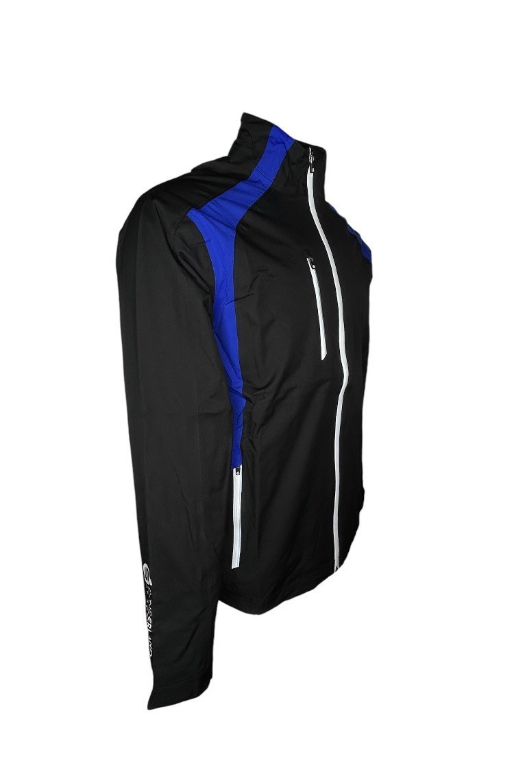 Picture of Sunderland of Scotland Men's Valberg Waterproof Jacket - Black / Electric Blue / White