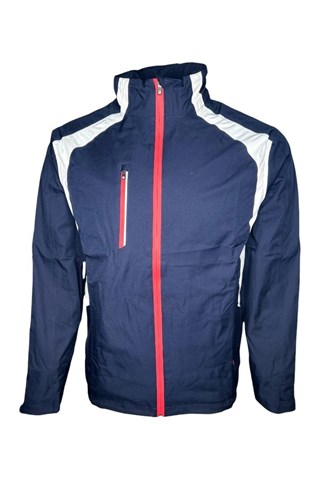 Picture of Sunderland of Scotland zns Men's Valberg Waterproof Jacket - Navy / White / Red