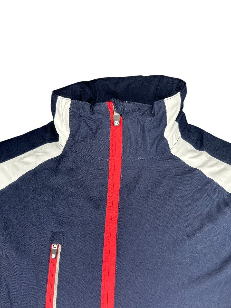 Picture of Sunderland of Scotland zns Men's Valberg Waterproof Jacket - Navy / White / Red