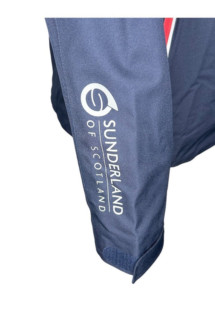 Picture of Sunderland of Scotland zns Men's Valberg Waterproof Jacket - Navy / White / Red