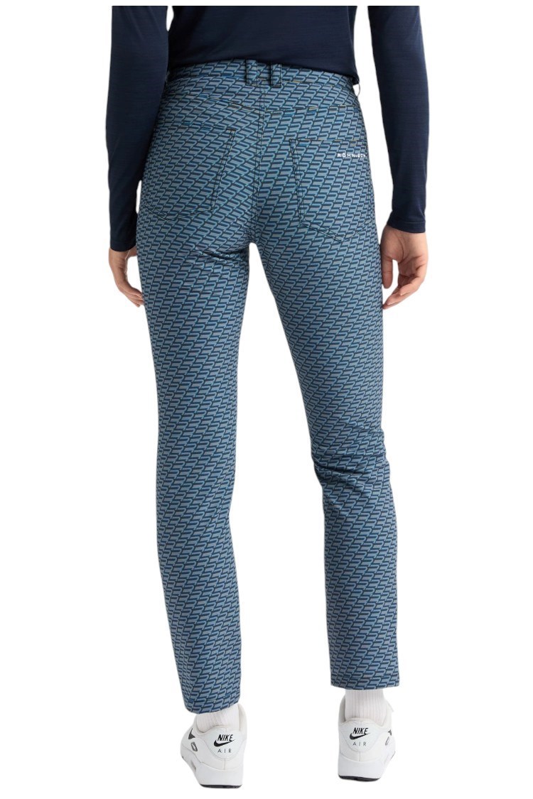 Picture of Rohnisch Ladies Chie Brushed Pants - Black Retro R Mono