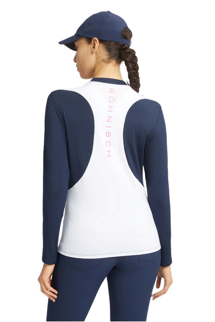 Picture of Rohnisch Ladies Eyra Brushed Long Sleeve Top - Navy