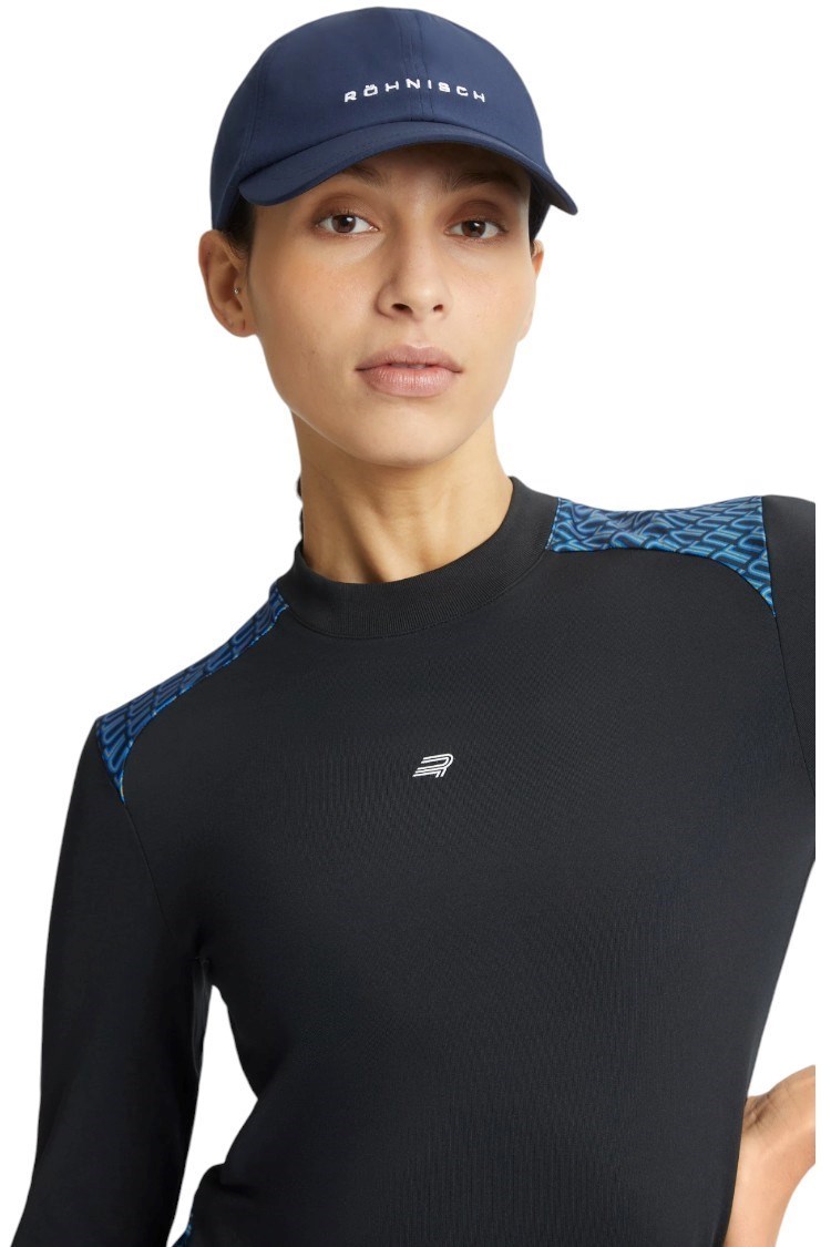 Picture of Rohnisch Ladies Eyra Brushed Long Sleeve Top - Black