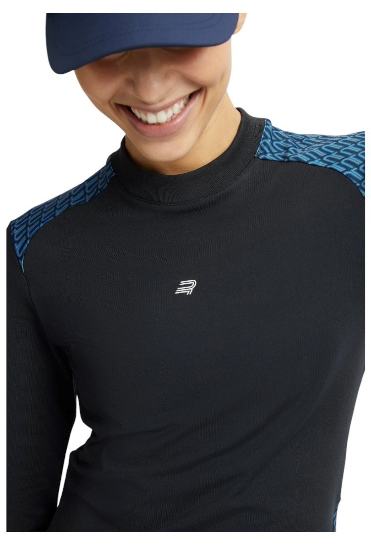 Picture of Rohnisch Ladies Eyra Brushed Long Sleeve Top - Black