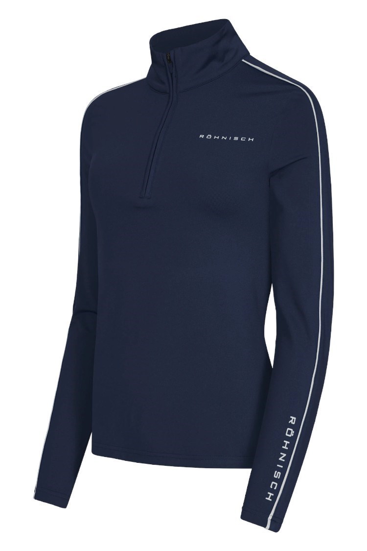Picture of Rohnisch zns Ladies Amie Brushed Midlayer Top - Navy