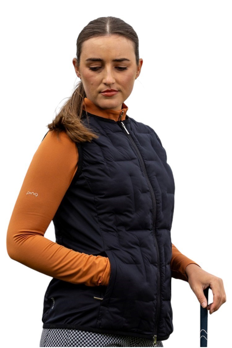 Picture of Ping zns Ladies Flo Insulated Vest / Gilet - Black