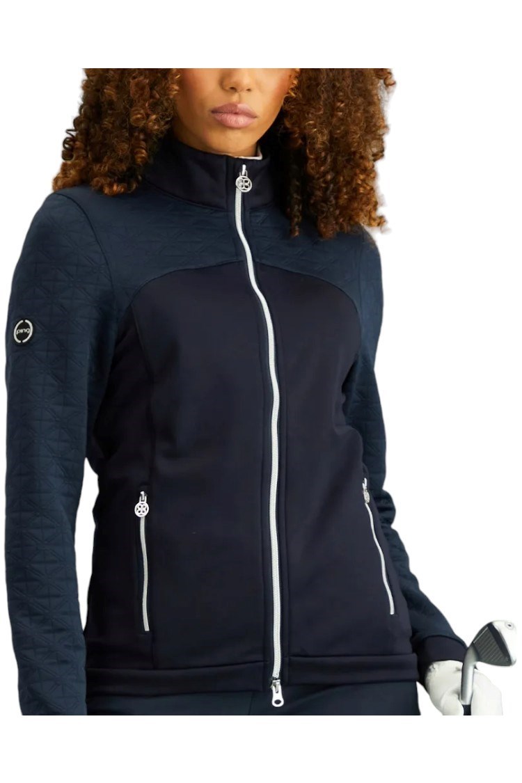 Picture of Ping zns  Ladies Carolina Full Zip Fleece Jacket - Navy