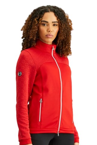 Picture of Ping zns Ladies Carolina Full Zip Fleece Jacket - Poinsetta