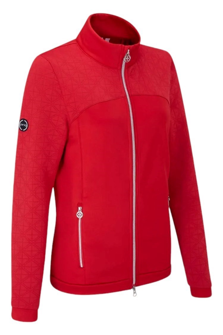 Picture of Ping zns Ladies Carolina Full Zip Fleece Jacket - Poinsetta