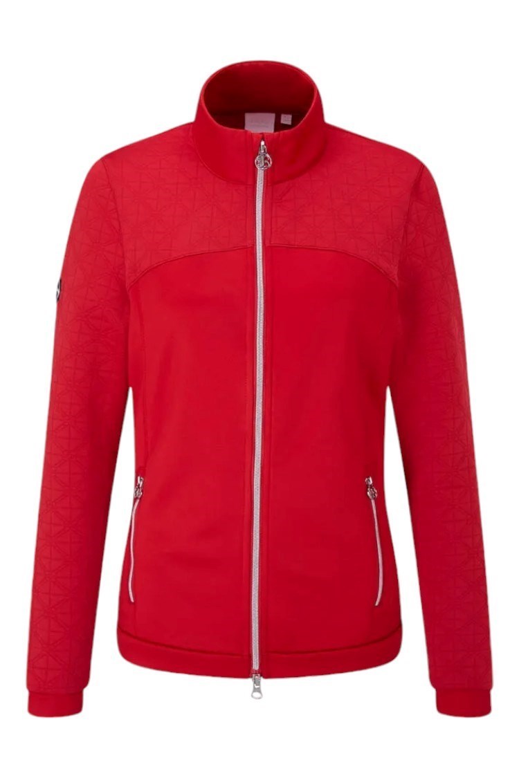 Picture of Ping zns Ladies Carolina Full Zip Fleece Jacket - Poinsetta