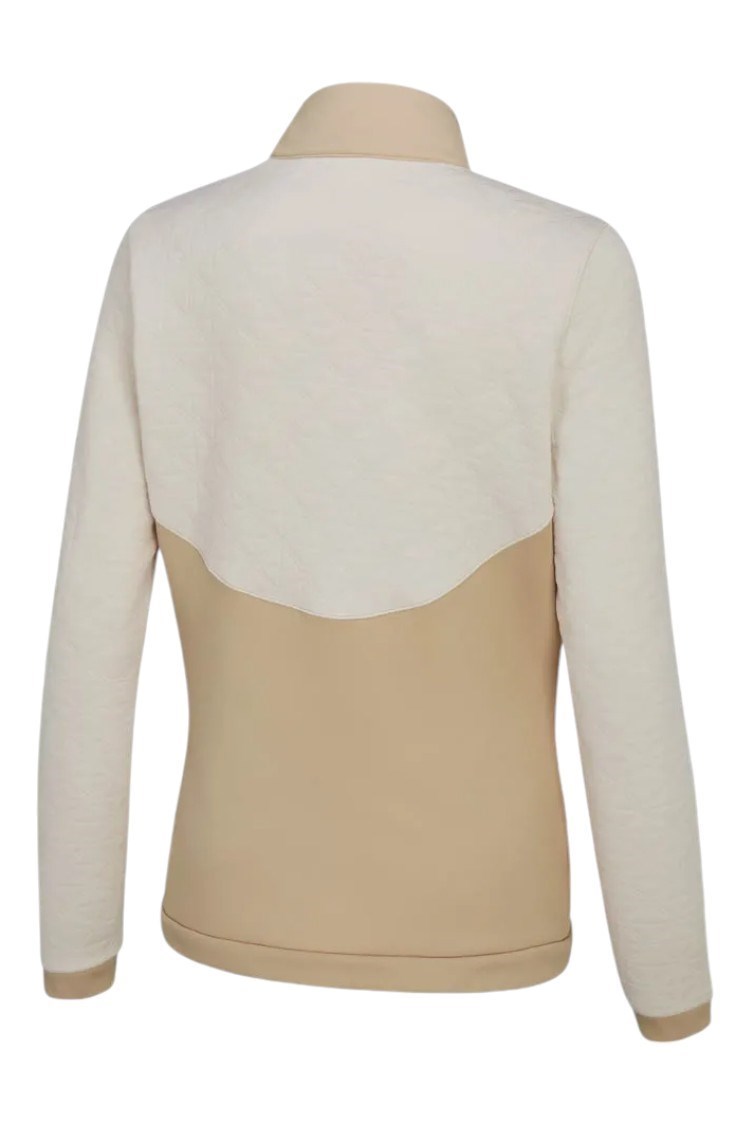 Picture of Ping Ladies Carolina Full Zip Fleece Jacket - Antique White / Sand - UK 14 ONLY