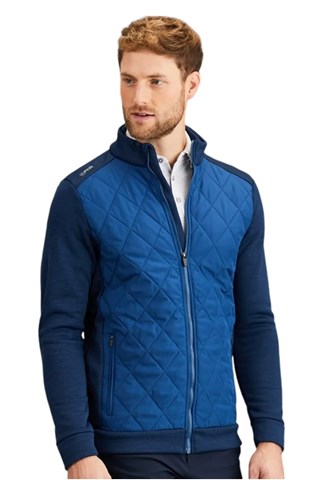 Ping Men s Aaran Quilted Hybrid Jacket Inky Marl Inky 03698