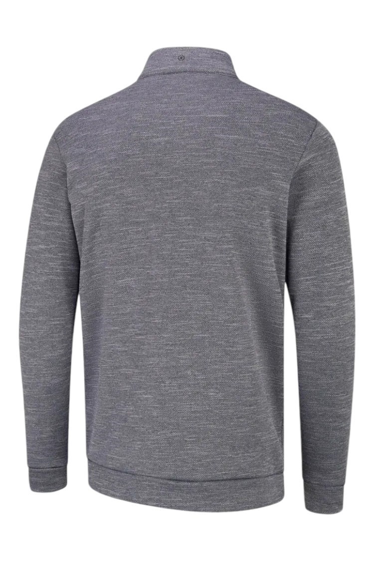 Picture of Ping Men's Aaran Quilted Hybrid Jacket - Steel Marl / Black