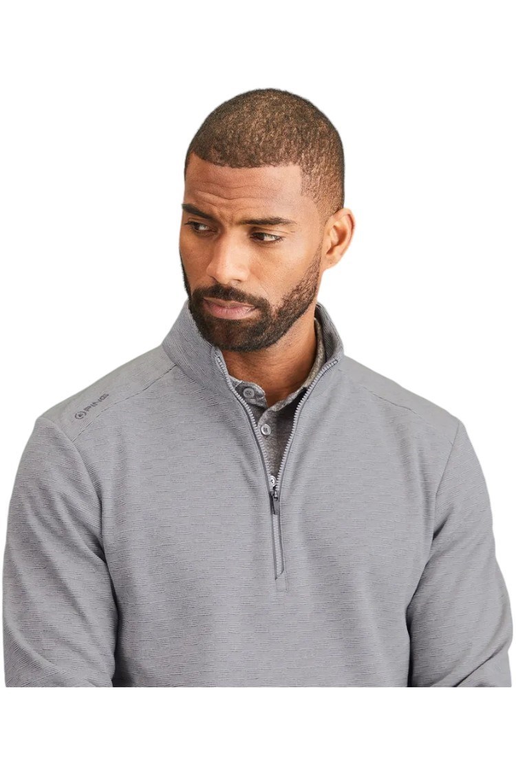 Picture of Ping Men's Bexton Half Zip Fleece - Quiet Grey Multi