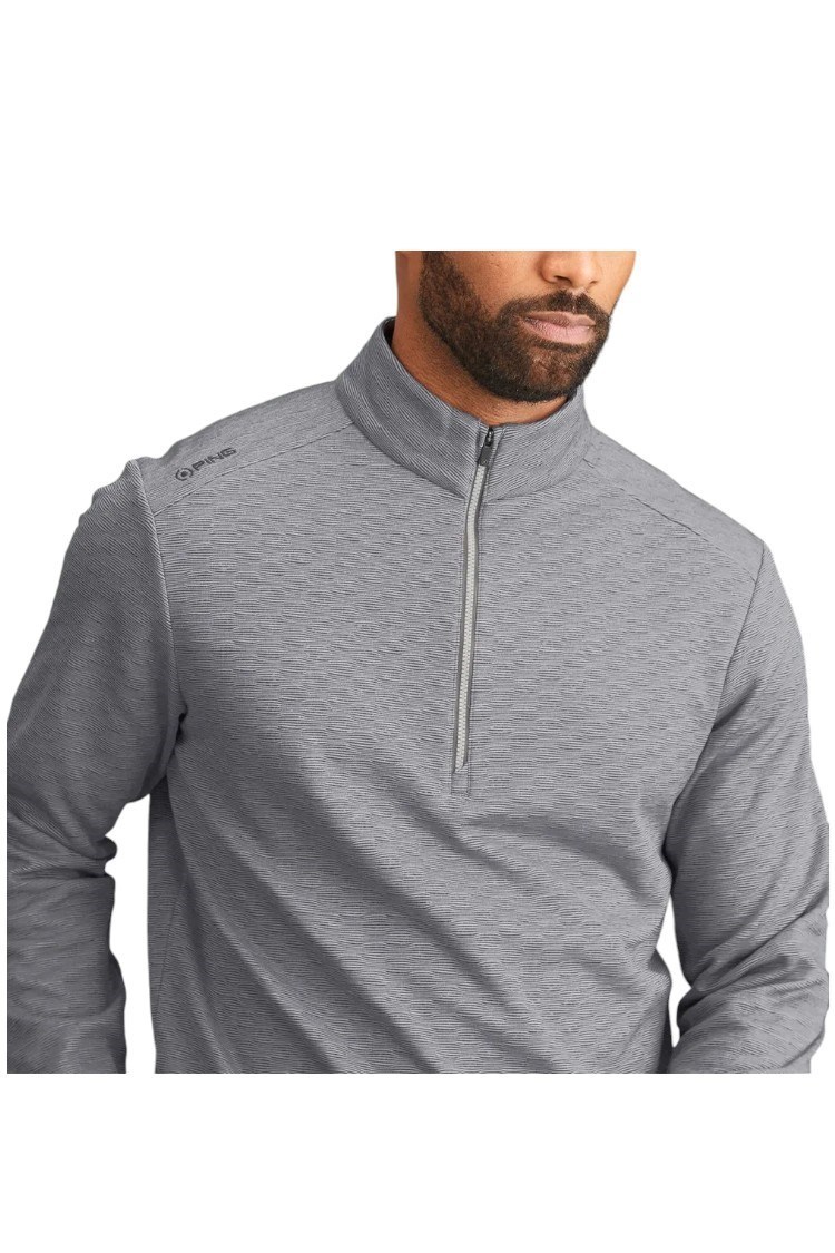Picture of Ping Men's Bexton Half Zip Fleece - Quiet Grey Multi