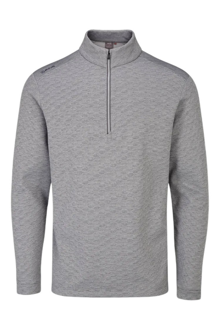 Picture of Ping Men's Bexton Half Zip Fleece - Quiet Grey Multi