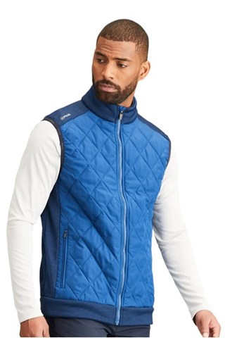 Picture of Ping zns Men's Aaran Quilted Vest / Gilet - Inky Marl / Inky