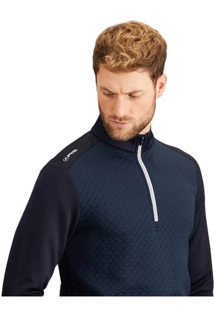 Picture of Ping Men's Whister 3D Jacquard Fleece - Navy