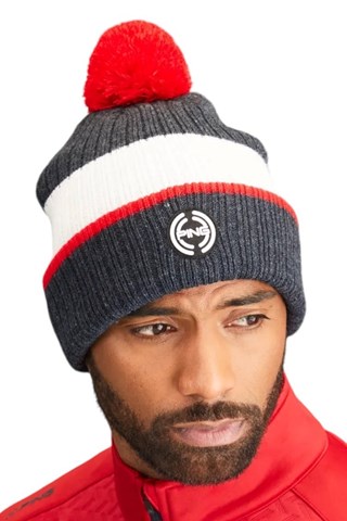 Picture of Ping zns Men's Bassett Striped Knitted Hat - Navy Multi