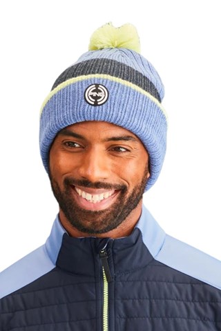 Picture of Ping zns Men's Bassett Striped Knitted Hat - Airforce Multi