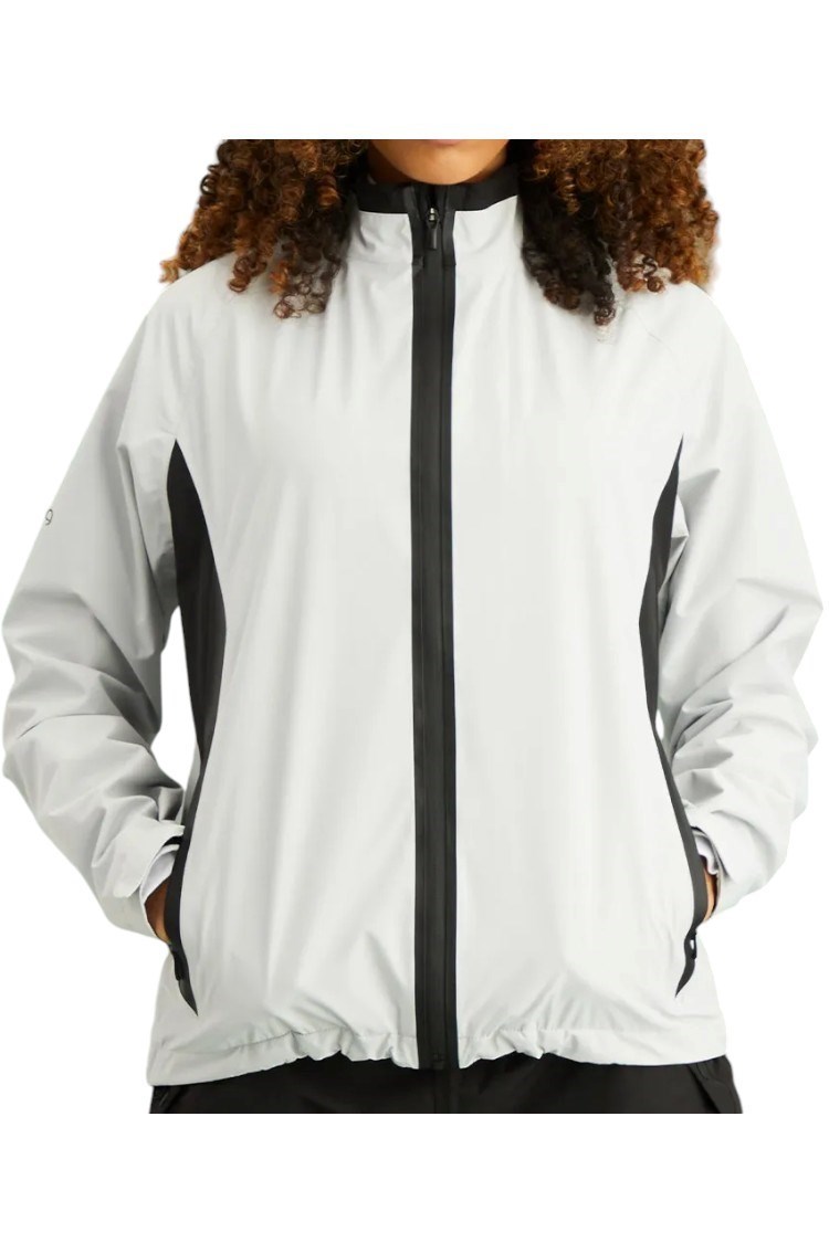 Picture of Ping ZNS Ladies Stevie Waterproof Golf Jacket - Quiet Shade / Black