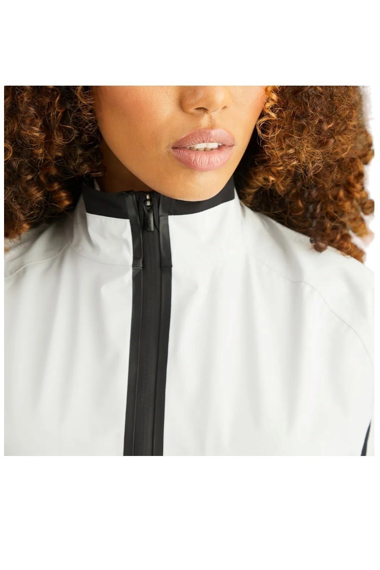 Picture of Ping ZNS Ladies Stevie Waterproof Golf Jacket - Quiet Shade / Black