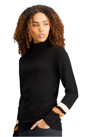 Picture of Ping zns  Ladies Jeanie Roll Neck Sweater - Black Multi