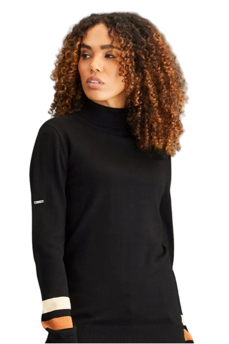 Picture of Ping zns  Ladies Jeanie Roll Neck Sweater - Black Multi