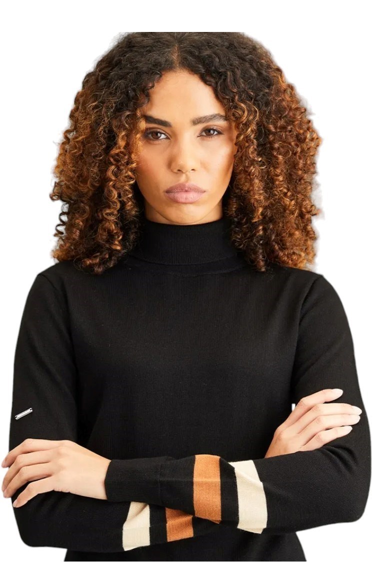 Picture of Ping zns  Ladies Jeanie Roll Neck Sweater - Black Multi