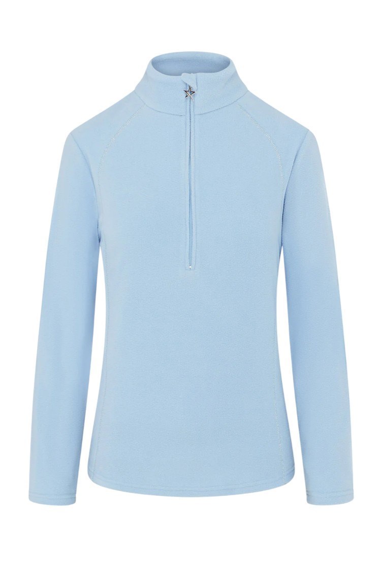 Picture of Swing out Sister Ladies Bonny 1/4 Zip Fleece - Chambray Blue 580