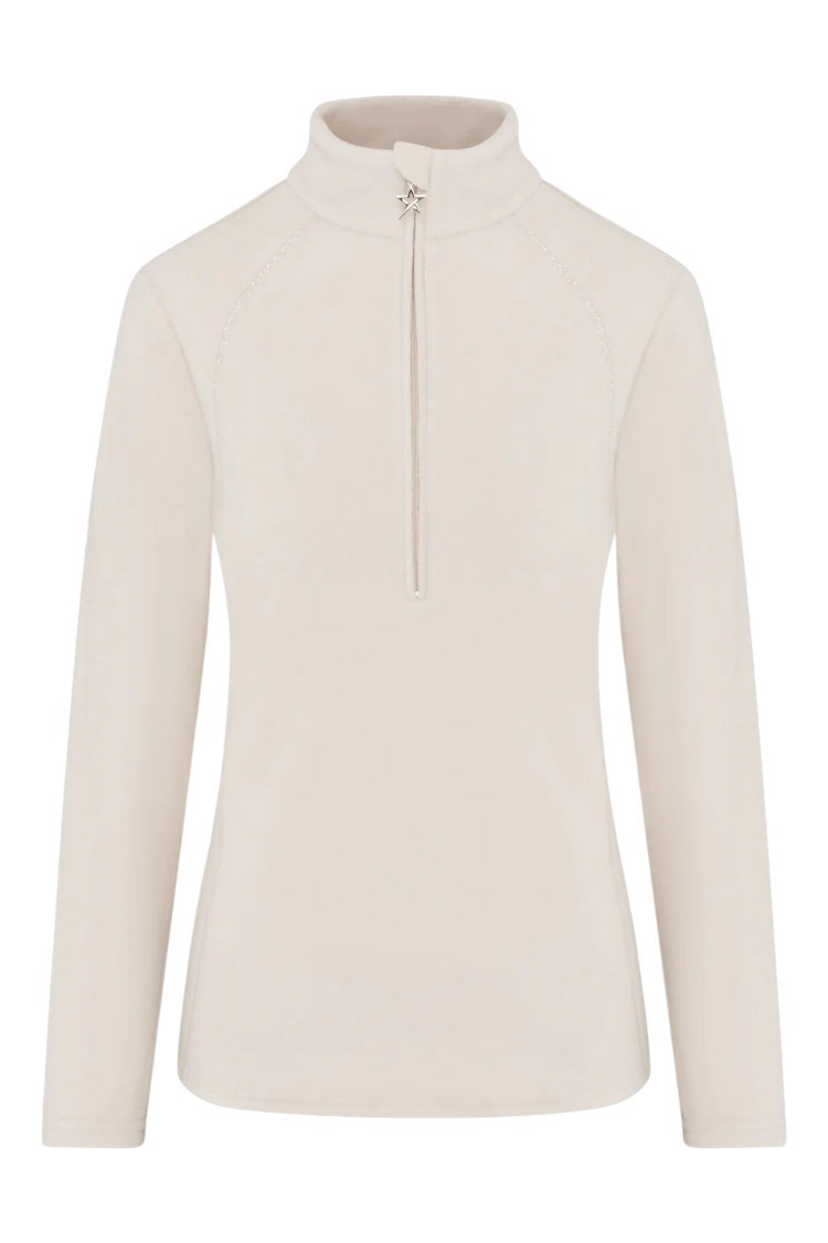 Picture of Swing out Sister Ladies Bonny 1/4 Zip Fleece - Bleached Sand 150