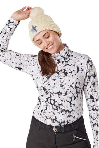 Picture of Swing out Sister zns Ladies Star Bobble Hat - Bleached Sand