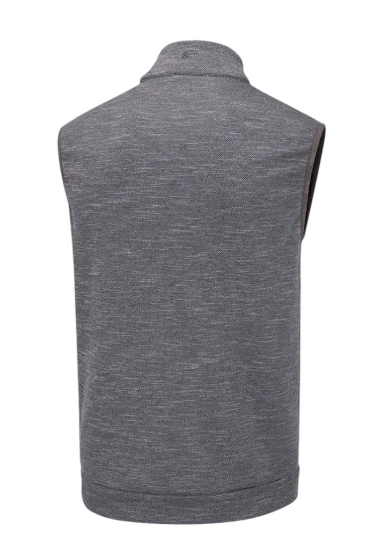 Picture of Ping zns Men's Aaran Quilted Vest / Gilet - Steel Marl / Black