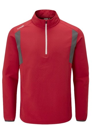 Picture of Ping ZNS Men's Power 1/2 Zip Sweater - Firebrick