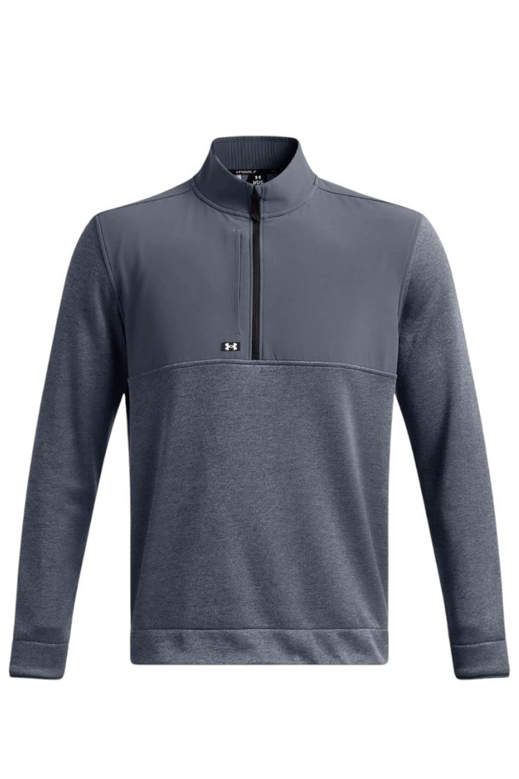 Picture of Under Armour zns Men's UA Drive Storm Sweater Fleece 1/2 Zip - Downpour Grey / Gravel 044